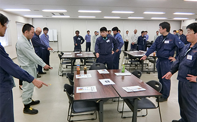 Group education for instilling pointing and calling