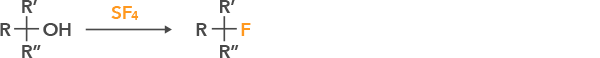 Examples of deoxygenating fluorination via SF4