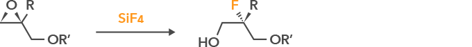 Synthesis of chiral diols via SiF4