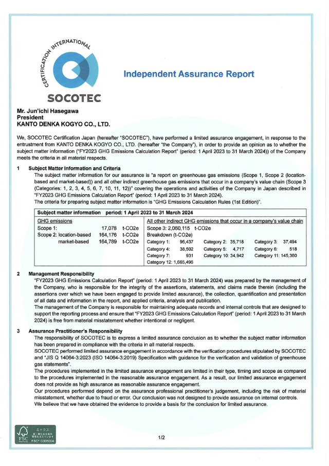 Third-party Verification and Assurance