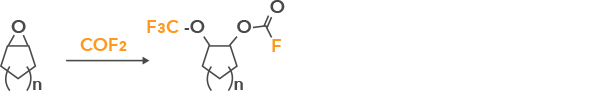 COF2によるトリフルオロメトキシ基の導入